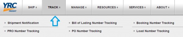 YRC Freight Tracking Tool online