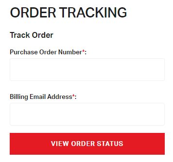 Under Armour order tracking